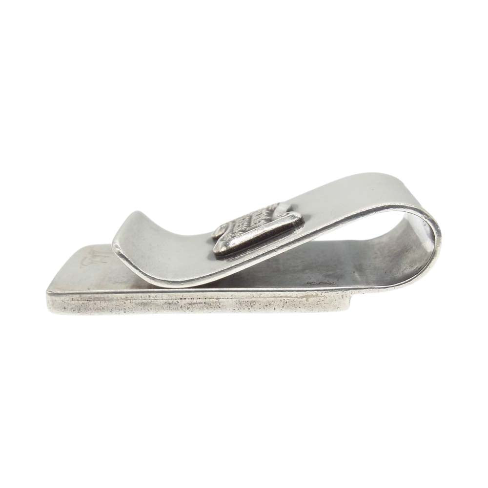 STANLEY GUESS スタンリーゲス ウッド マネークリップ シルバー系【中古】