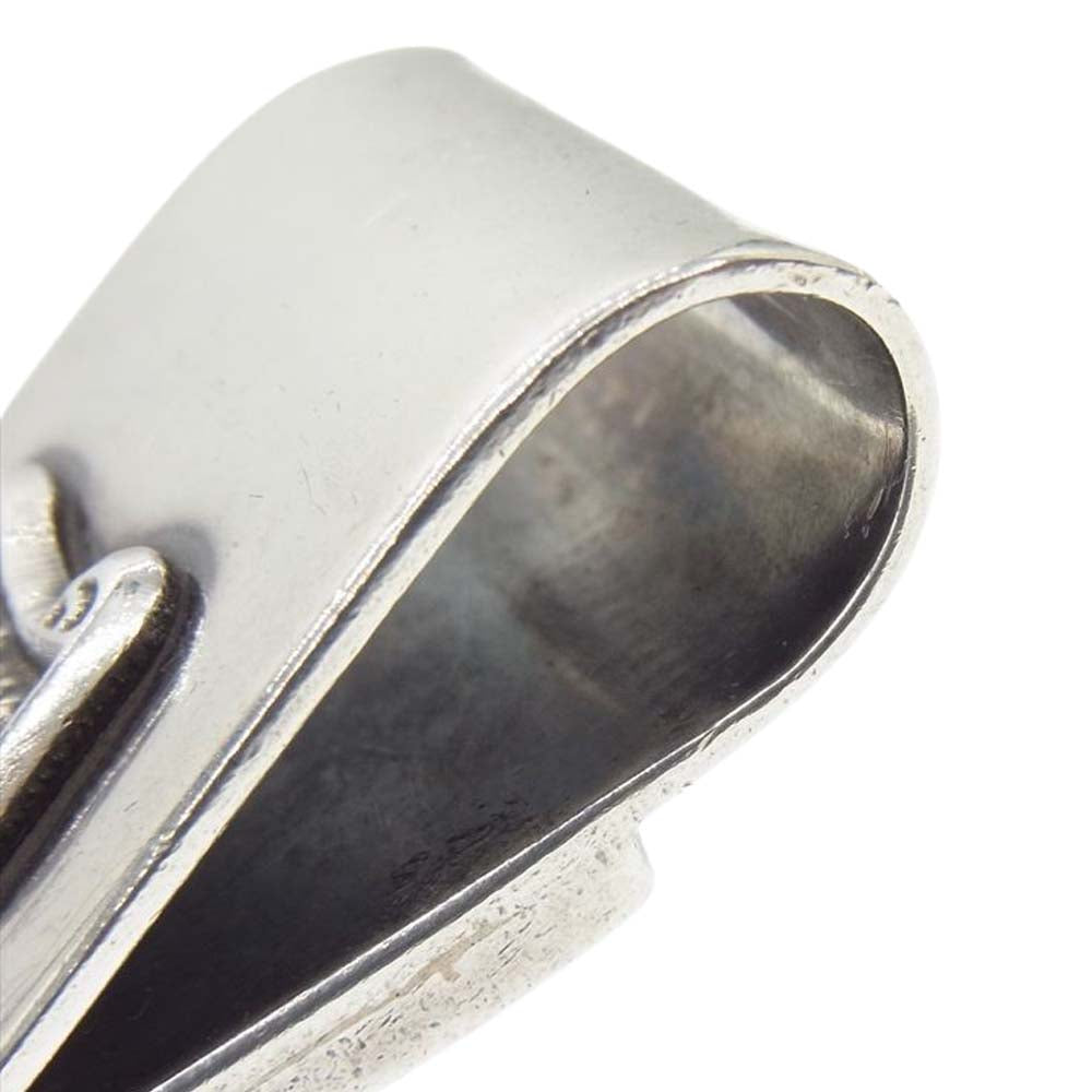 STANLEY GUESS スタンリーゲス ウッド マネークリップ シルバー系【中古】