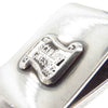 STANLEY GUESS スタンリーゲス ウッド マネークリップ シルバー系【中古】
