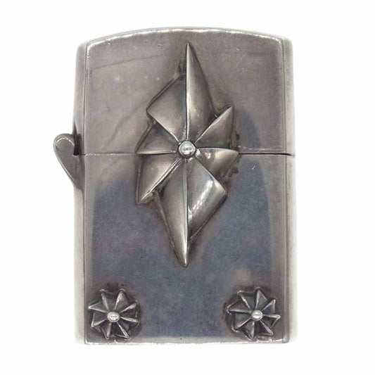 STANLEY GUESS スタンリーゲス Fan Cross Zippo Large ファンクロス ラージ ジッポライターケース シルバー系【中古】