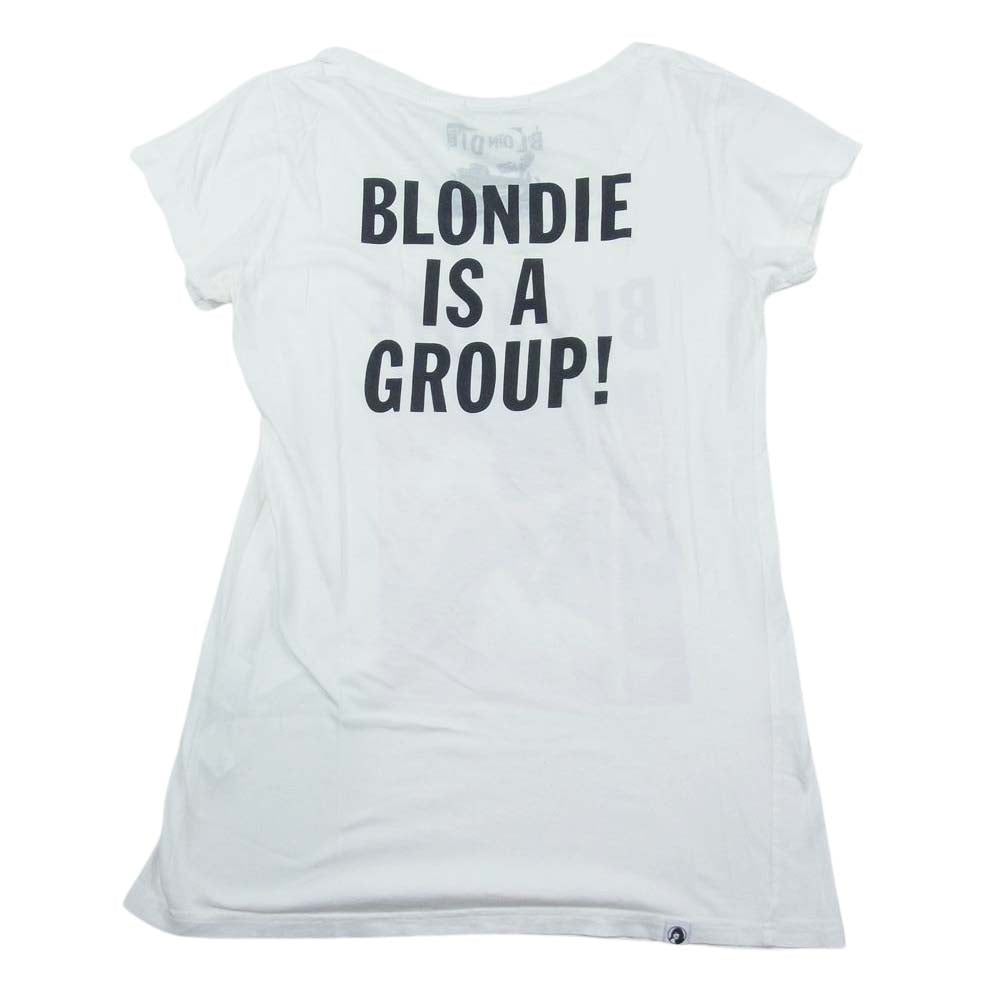 HYSTERIC GLAMOUR ヒステリックグラマー 0102CT06 BLONDIE 半袖 クルーネック プリント Tシャツ  ホワイト系 F【中古】