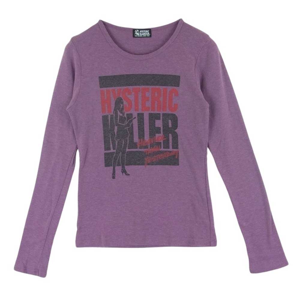 HYSTERIC GLAMOUR ヒステリックグラマー 01173CL21 HYS KILLER ガール プリント 長袖 Tシャツ FREE【中古】