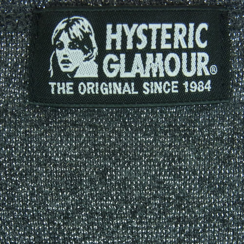 HYSTERIC GLAMOUR ヒステリックグラマー 01181CL06 BORN TO LOSE ガール プリント 長袖 Tシャツ グレー系 FREE【中古】