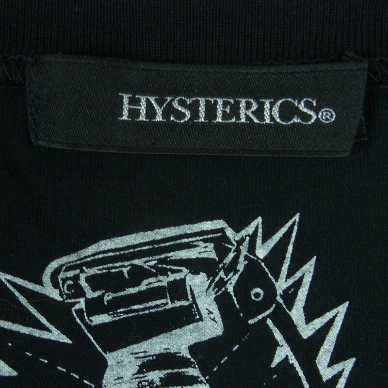 HYSTERIC GLAMOUR ヒステリックグラマー 0533CT04 DESTROY ALL MONSTERS ガール 半袖 Tシャツ ブラック系 FREE【中古】