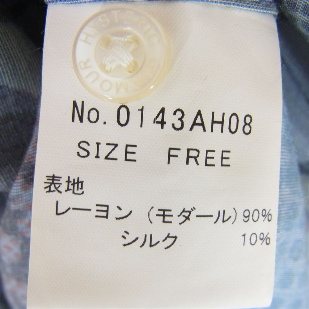 HYSTERIC GLAMOUR ヒステリックグラマー 0143AH08 ガール アメコミ 総柄 長袖 シャツ FREE【中古】