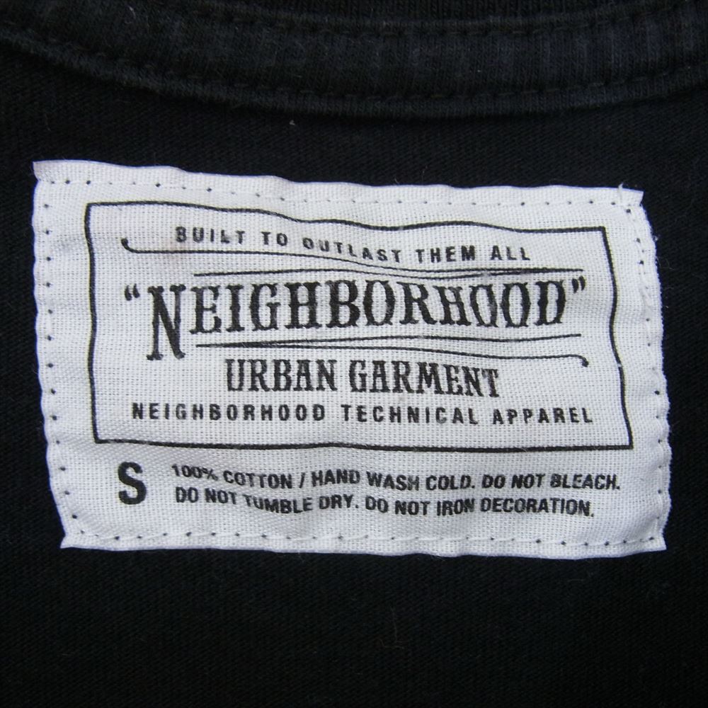 NEIGHBORHOOD ネイバーフッド NH TEE-9 プリント 半袖 Tシャツ ブラック系 S【中古】