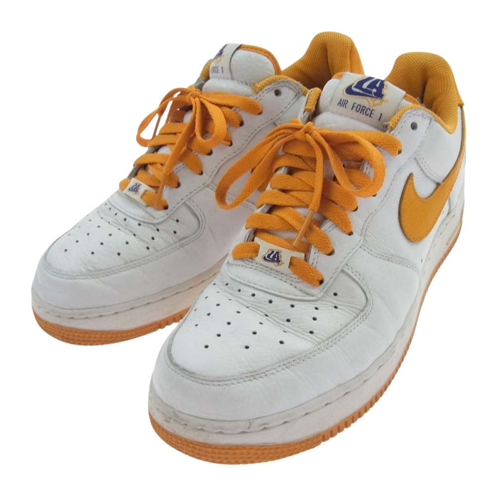 NIKE ナイキ 845053-103 AIR FORCE 1 LOW RETRO LA WHITE エアフォース1 ロー レトロ ロサンゼルス スニーカー ホワイト系 オレンジ系 26.5cm【中古】