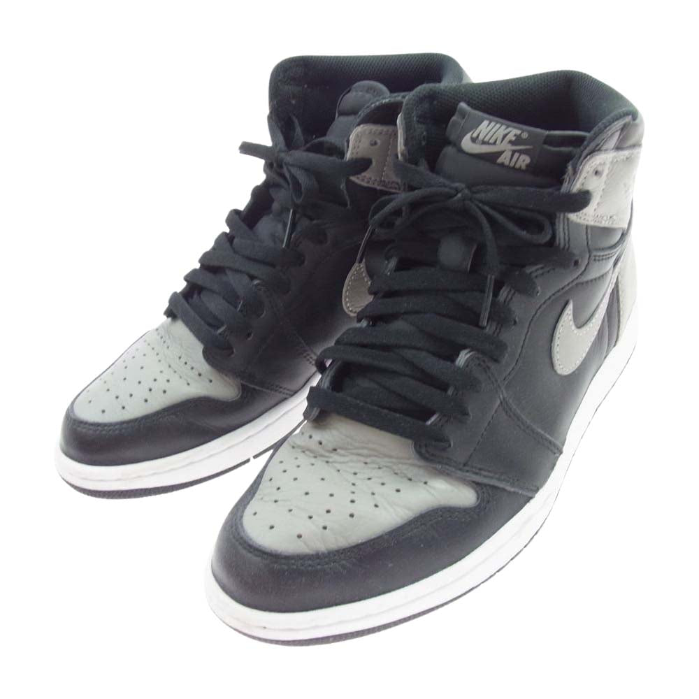 NIKE ナイキ 555088-013 Air Jordan 1 Retro High OG Shadow 2018 エアジョーダン1 レトロ ハイ OG シャドウ スニーカー ブラック系 26.5cm【中古】