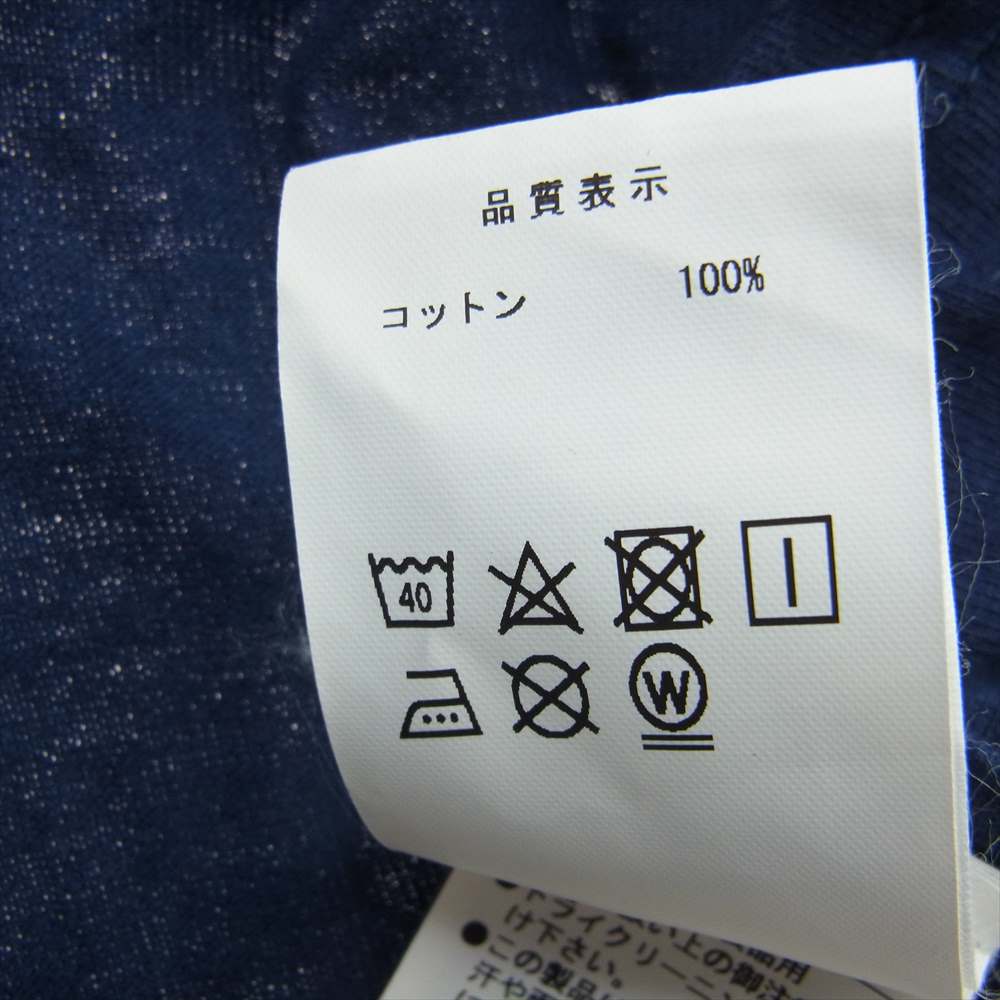 フォーティーパーセント アゲインストライツ ロゴ 半袖 Tシャツ カットソー ネイビー系 L【中古】