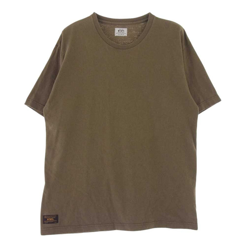 WTAPS ダブルタップス 17SS 172ATDT-CSM02 DESIGN SS 01 TEE デザイン 半袖Tシャツ カットソー カーキ系 M【中古】