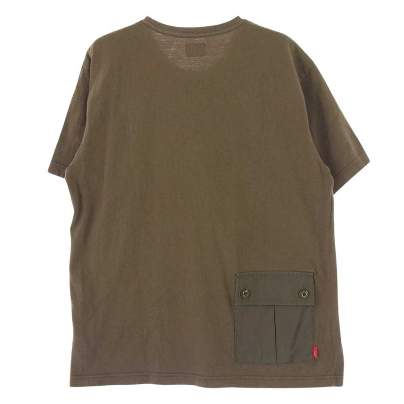 WTAPS ダブルタップス 17SS 172ATDT-CSM02 DESIGN SS 01 TEE デザイン 半袖Tシャツ カットソー カーキ系 M【中古】