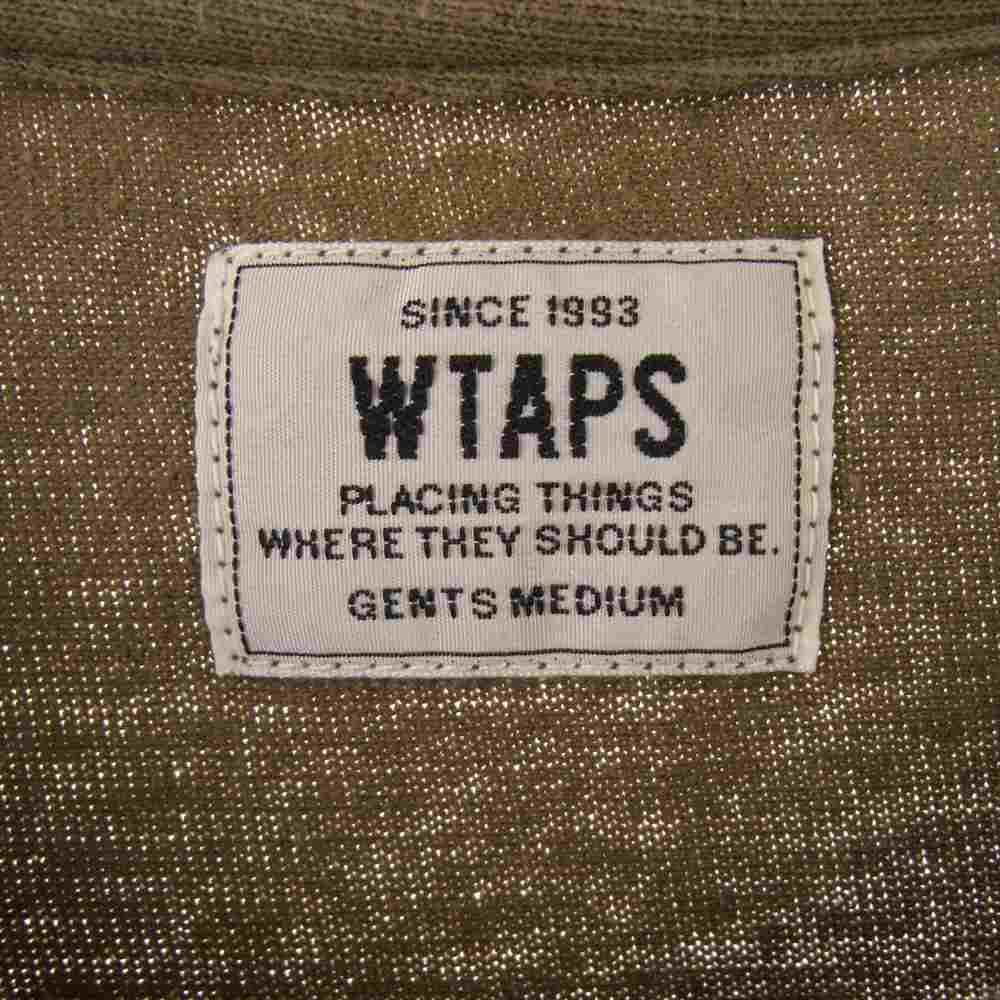 WTAPS ダブルタップス 17SS 172ATDT-CSM02 DESIGN SS 01 TEE デザイン 半袖Tシャツ カットソー カーキ系 M【中古】