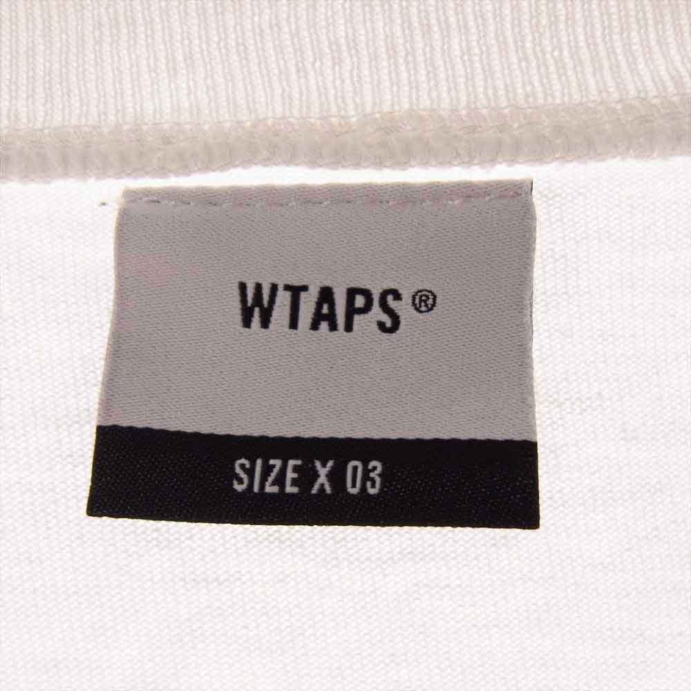 WTAPS ダブルタップス 20SS 201ATDT-CSM06 BLANK SS 05 USA TEE  ブランク 半袖 Tシャツ カットソー ホワイト系 X03【中古】
