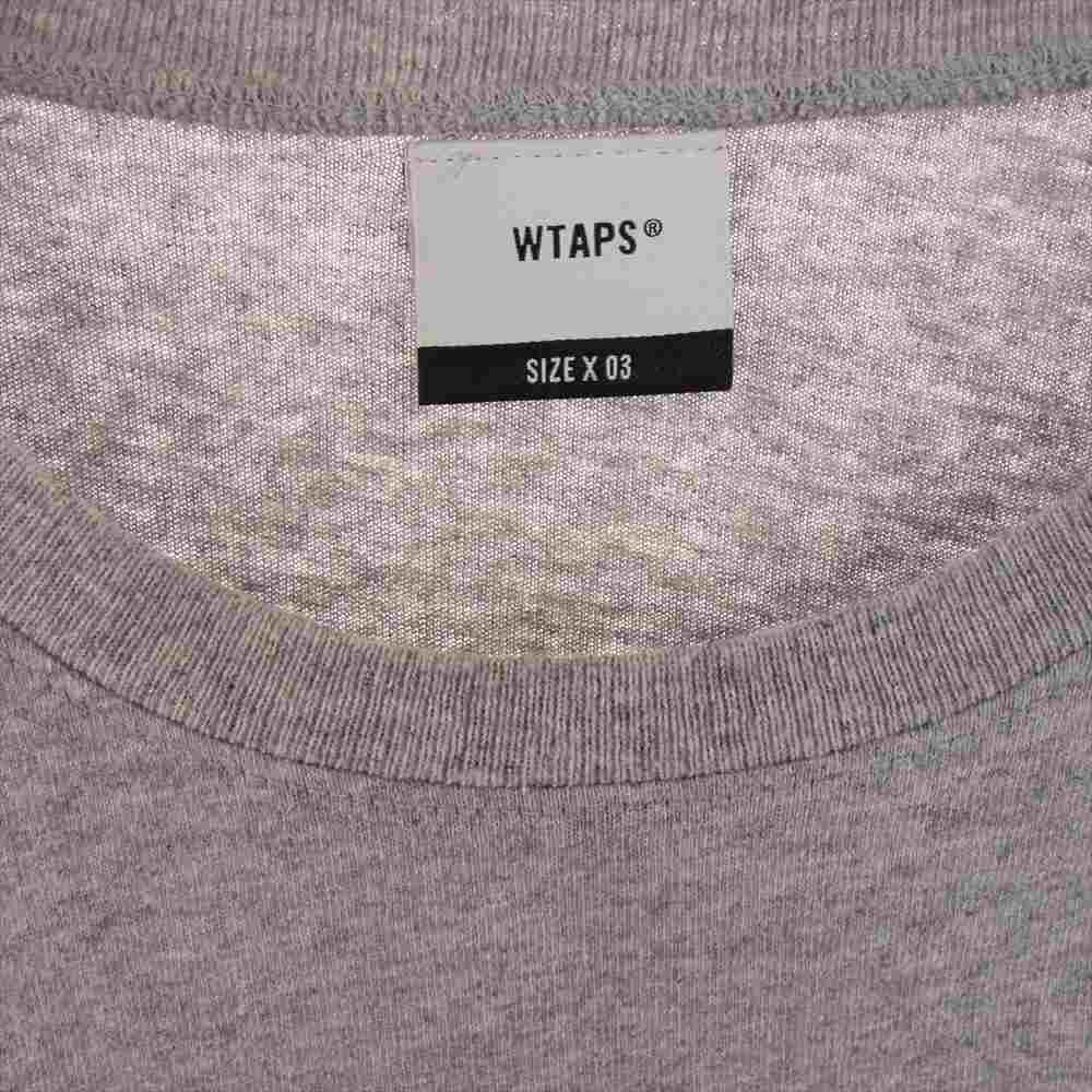 WTAPS ダブルタップス 20SS 201ATDT-CSM05 BLANK SS 04 USA TEE ブランク 半袖 Tシャツ カットソー グレー系 X03【中古】