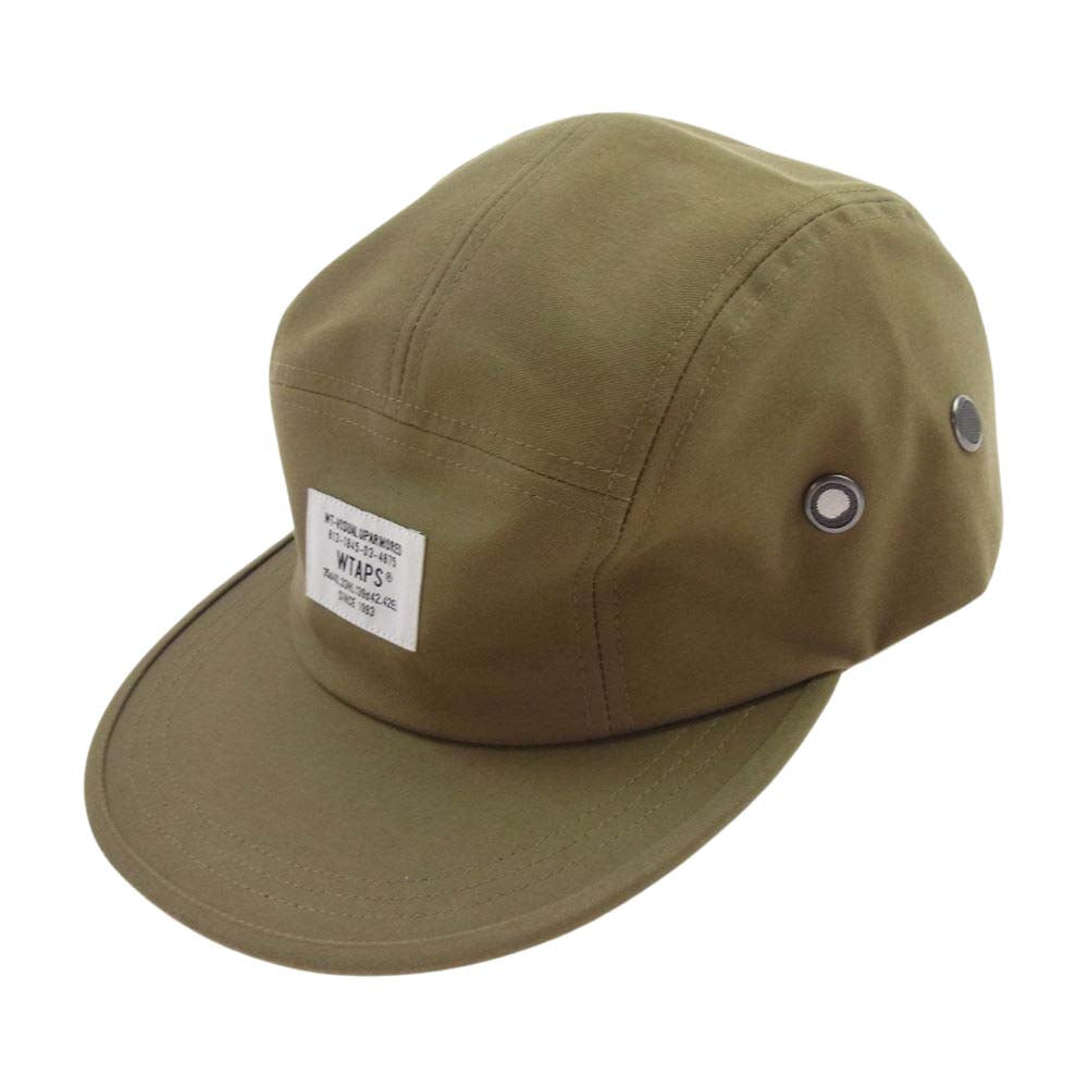 WTAPS ダブルタップス 21SS 211HCDT-HT01 T-5 01 CAP COTTON SATIN ロゴ キャップ 帽子 モスグリーン系 X 00【中古】