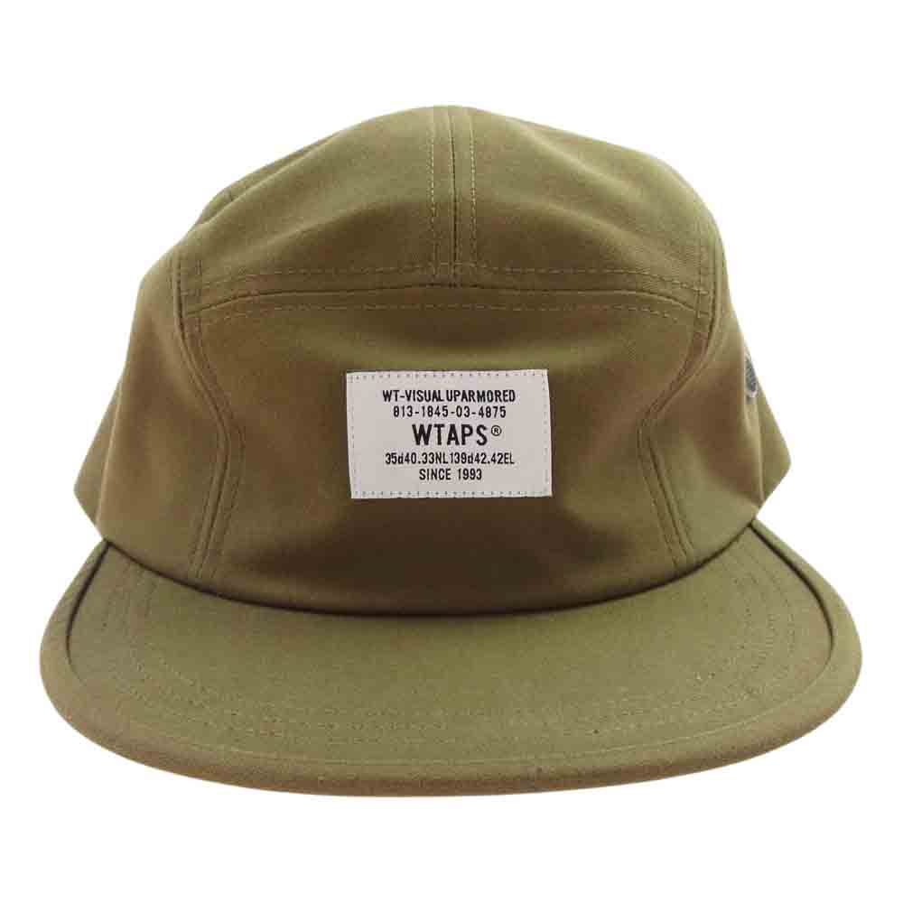 WTAPS ダブルタップス 21SS 211HCDT-HT01 T-5 01 CAP COTTON SATIN ロゴ キャップ 帽子 モスグリーン系 X 00【中古】