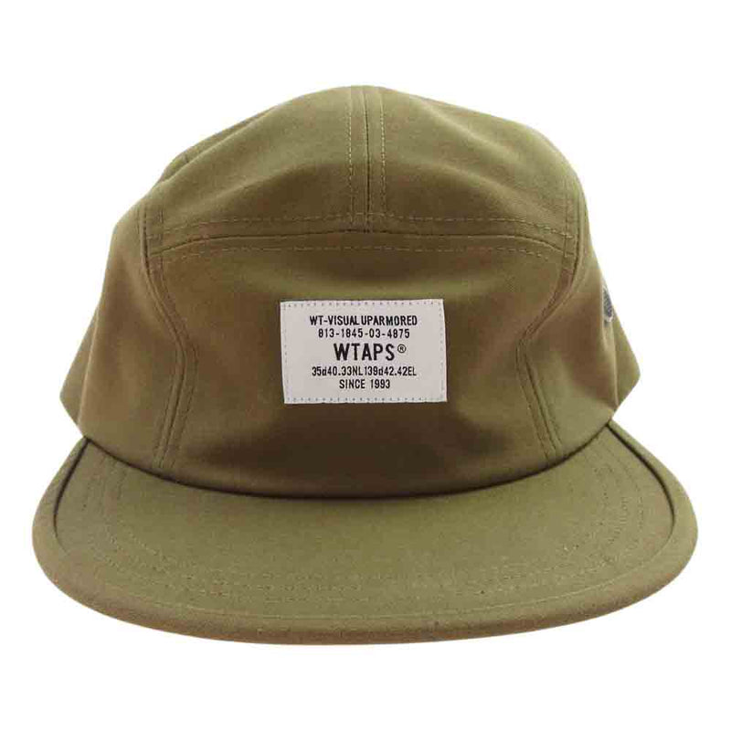 WTAPS ダブルタップス 21SS 211HCDT-HT01 T-5 01 CAP COTTON SATIN ロゴ キャップ 帽子 モスグリーン系 X 00【中古】