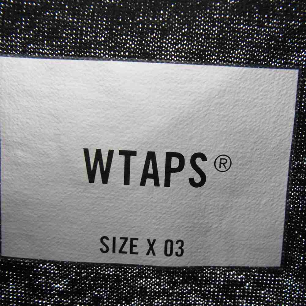 WTAPS ダブルタップス 23SS 231ATDT-CSM40 AII SS COTTON LEAGUE 半袖 Tシャツ カットソー ブラック系 X03【中古】