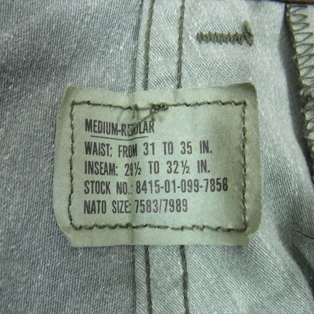 ユーエス アーミー 8415-01-099-7858 80s 米軍実物  ウッドランドカモ カーゴ パンツ グリーン系 M【中古】