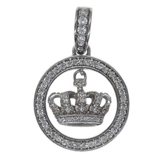 Justin Davis ジャスティンデイビス SPJ177  ST.MARTIN PENDANT クラウン サークル ペンダントトップ シルバー系【中古】