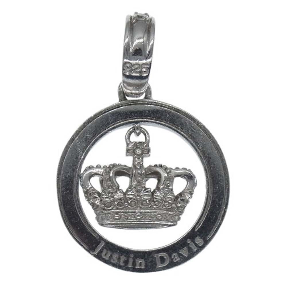 Justin Davis ジャスティンデイビス SPJ177  ST.MARTIN PENDANT クラウン サークル ペンダントトップ シルバー系【中古】