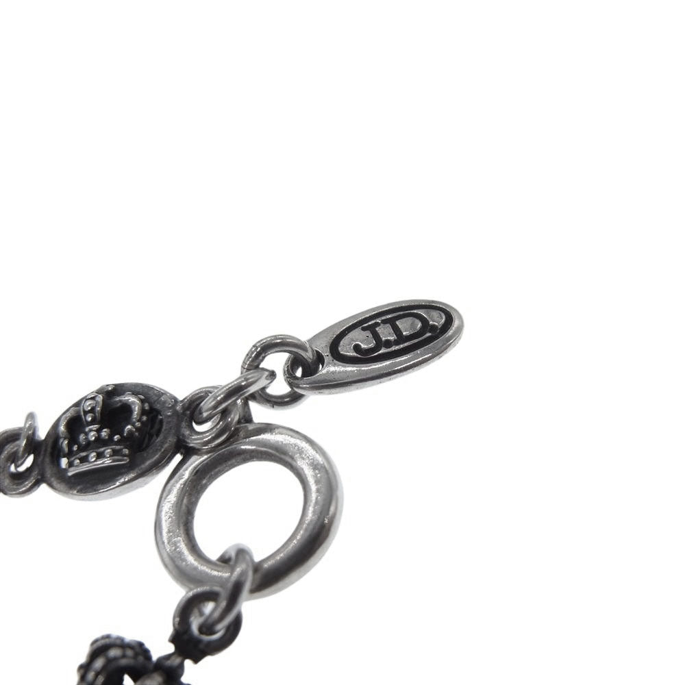 Justin Davis ジャスティンデイビス SNJ120 2 50 QE2 クラウン モチーフ チェーン ネックレス 50cm シルバー系【中古】