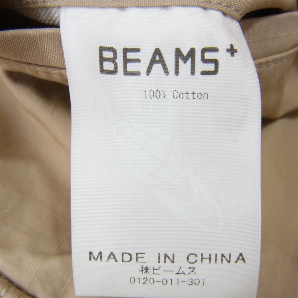 BEAMS ビームス 38-24-0081-803 PLUS MIL 6 Pocket 80/3 Ripstop ミリタリー リップストップ カーゴ パンツ ベージュ ベージュ系 M【中古】
