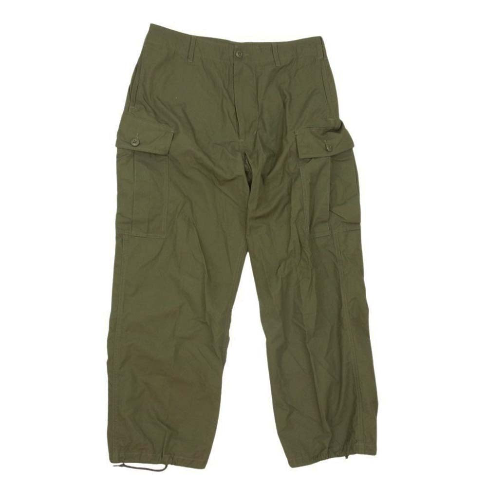 BEAMS ビームス 38-24-0081-803 PLUS MIL 6 Pocket 80/3 Ripstop ミリタリー リップストップ カーゴ パンツ グリーン グリーン系 M【中古】