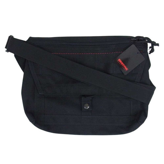 BRIEFING ブリーフィング BEAMS PLUS FLEET MESSENGER ビームス プラス 別注 メッセンジャー ショルダー バッグ ブラック系【新古品】【未使用】【中古】
