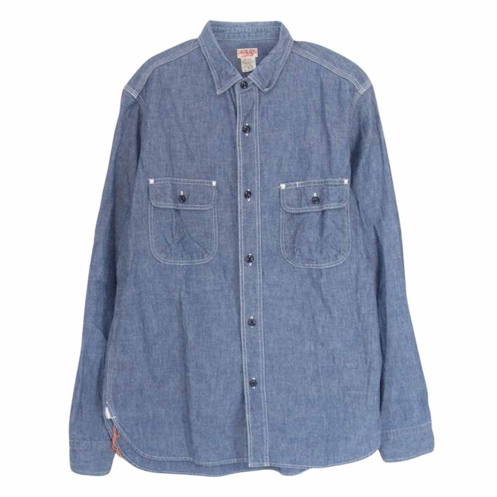 SUNNY SPORTS サニースポーツ シャンブレー 長袖 シャツ インディゴブルー系 M【中古】