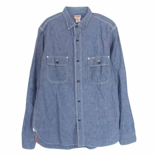 SUNNY SPORTS サニースポーツ シャンブレー 長袖 シャツ インディゴブルー系 M【中古】