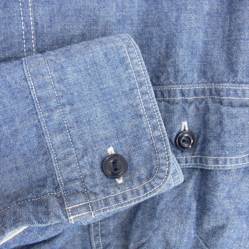 SUNNY SPORTS サニースポーツ シャンブレー 長袖 シャツ インディゴブルー系 M【中古】