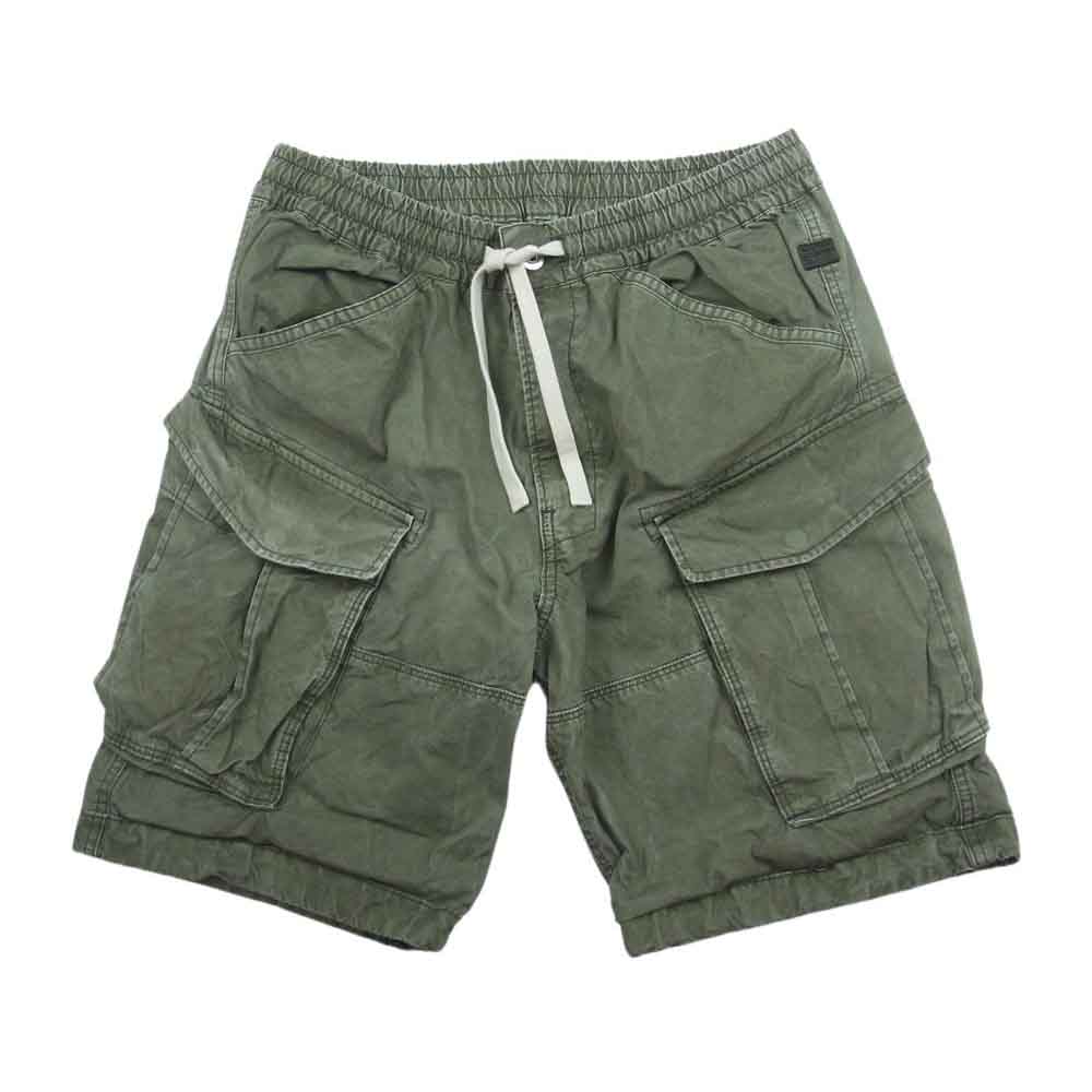 G-STAR ジースター ミリタリー ショート ハーフ カーゴ パンツ カーキ系 33【中古】