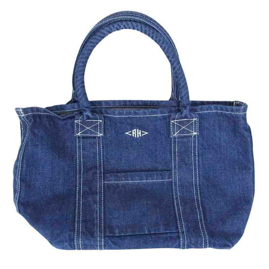 Ron Herman ロンハーマン RH刺繍 デニム トート バッグ インディゴブルー系【中古】