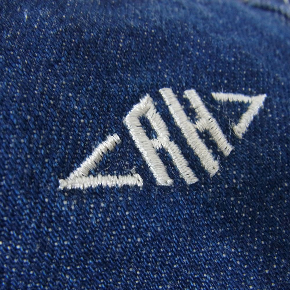 Ron Herman ロンハーマン RH刺繍 デニム トート バッグ インディゴブルー系【中古】