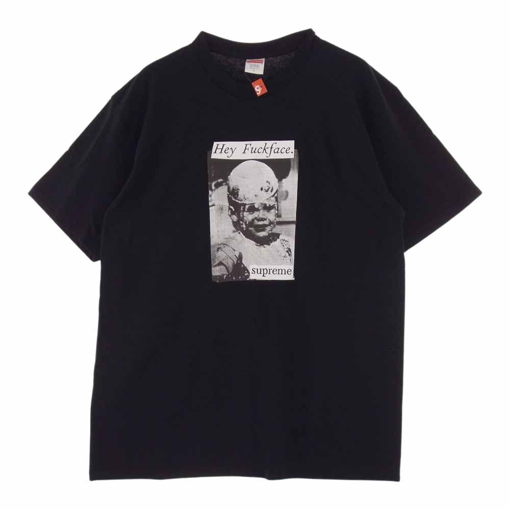 Supreme シュプリーム 18SS Fuck Face Tee ファック フェイス フォト プリント 半袖 Tシャツ ブラック系 L【極上美品】【中古】