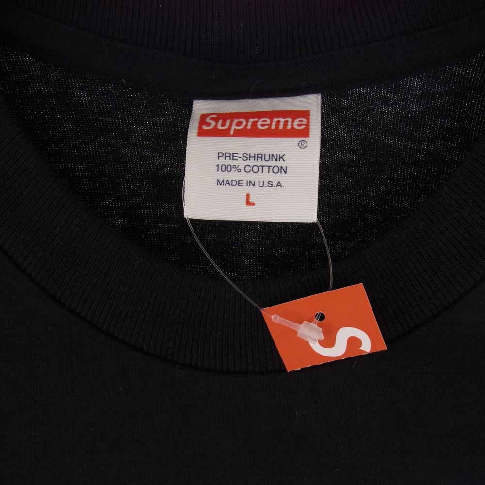 Supreme シュプリーム 18SS Fuck Face Tee ファック フェイス フォト プリント 半袖 Tシャツ ブラック系 L【極上美品】【中古】