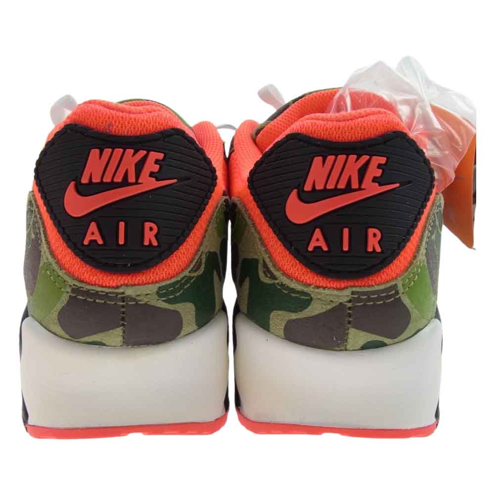 NIKE ナイキ CW6024-600 × atmos アトモス AIR MAX 90 DUCK CAMO エアマックス90 ダックカモ スニーカー ピンク系 グリーン系 27.5cm【極上美品】【中古】