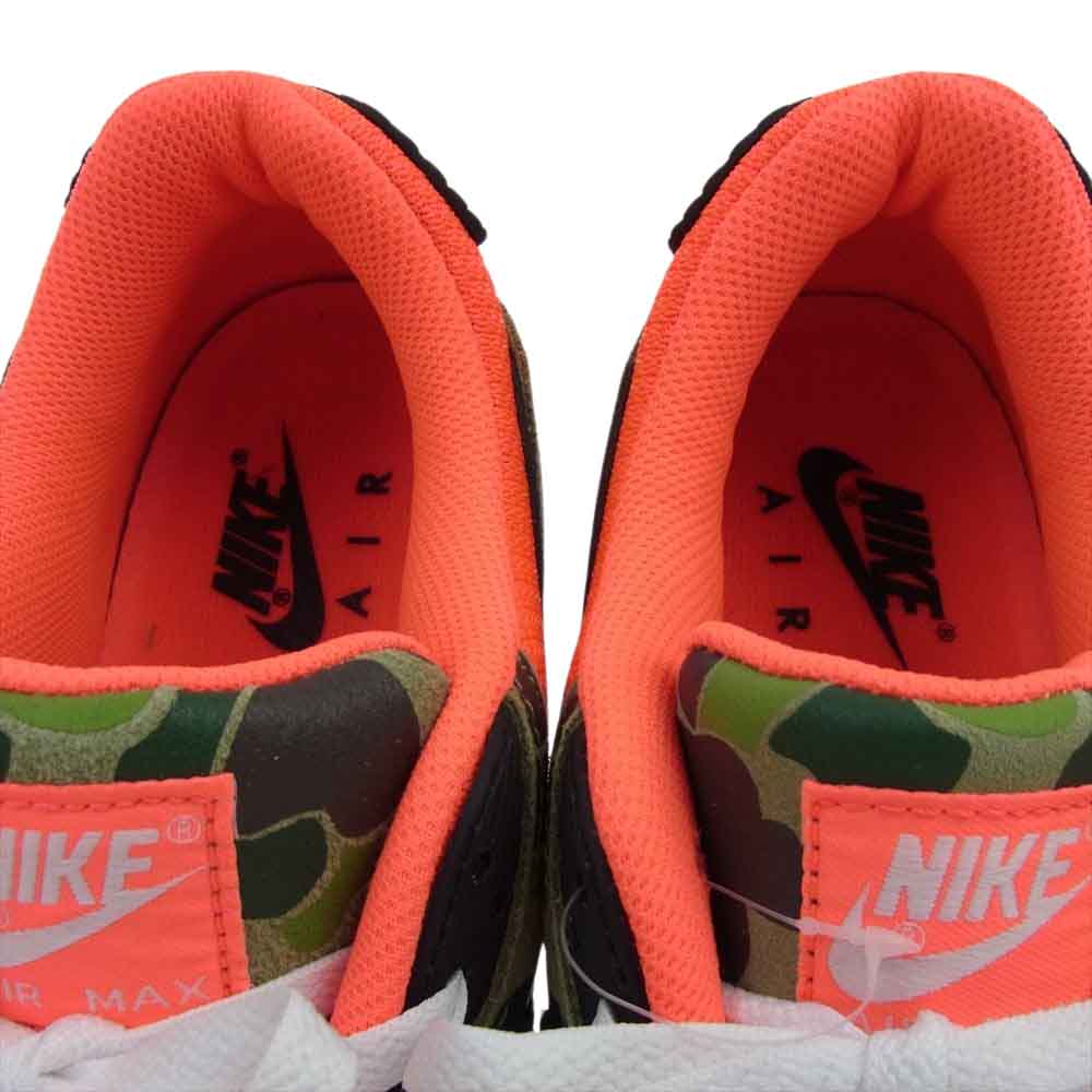 NIKE ナイキ CW6024-600 × atmos アトモス AIR MAX 90 DUCK CAMO エアマックス90 ダックカモ スニーカー ピンク系 グリーン系 27.5cm【極上美品】【中古】