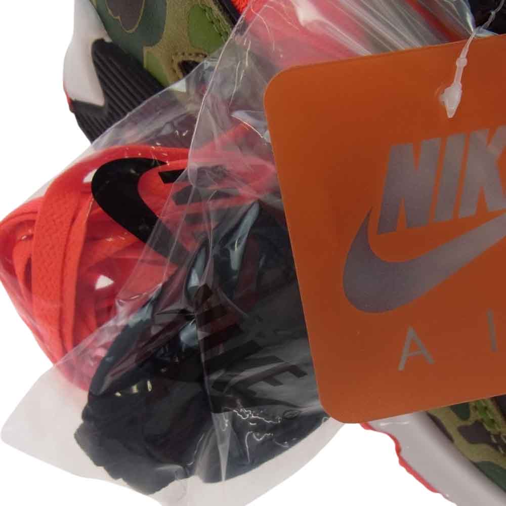 NIKE ナイキ CW6024-600 × atmos アトモス AIR MAX 90 DUCK CAMO エアマックス90 ダックカモ スニーカー ピンク系 グリーン系 27.5cm【極上美品】【中古】