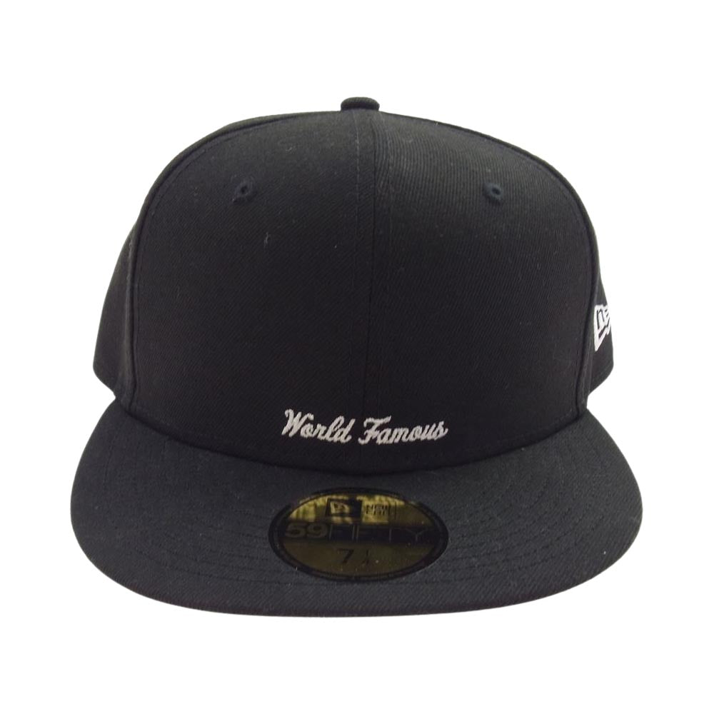 Supreme シュプリーム 21SS × New Era ニューエラ Reverse Box Logo Cap リバース ボックス ロゴ キャップ ブラック系 57.7cm 【極上美品】【中古】