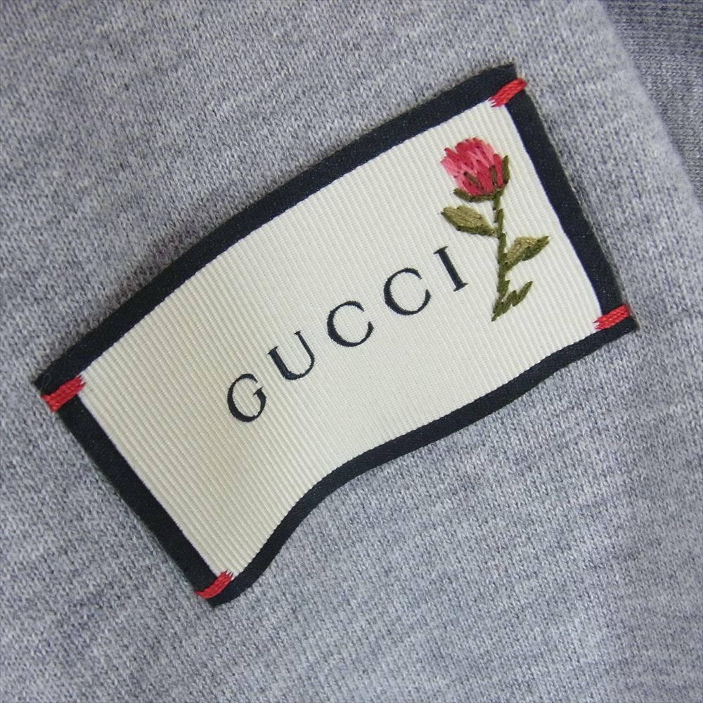 GUCCI グッチ 560502 XJBB2 THE FACE プリント プルオーバー パーカー グレー系 S【美品】【中古】