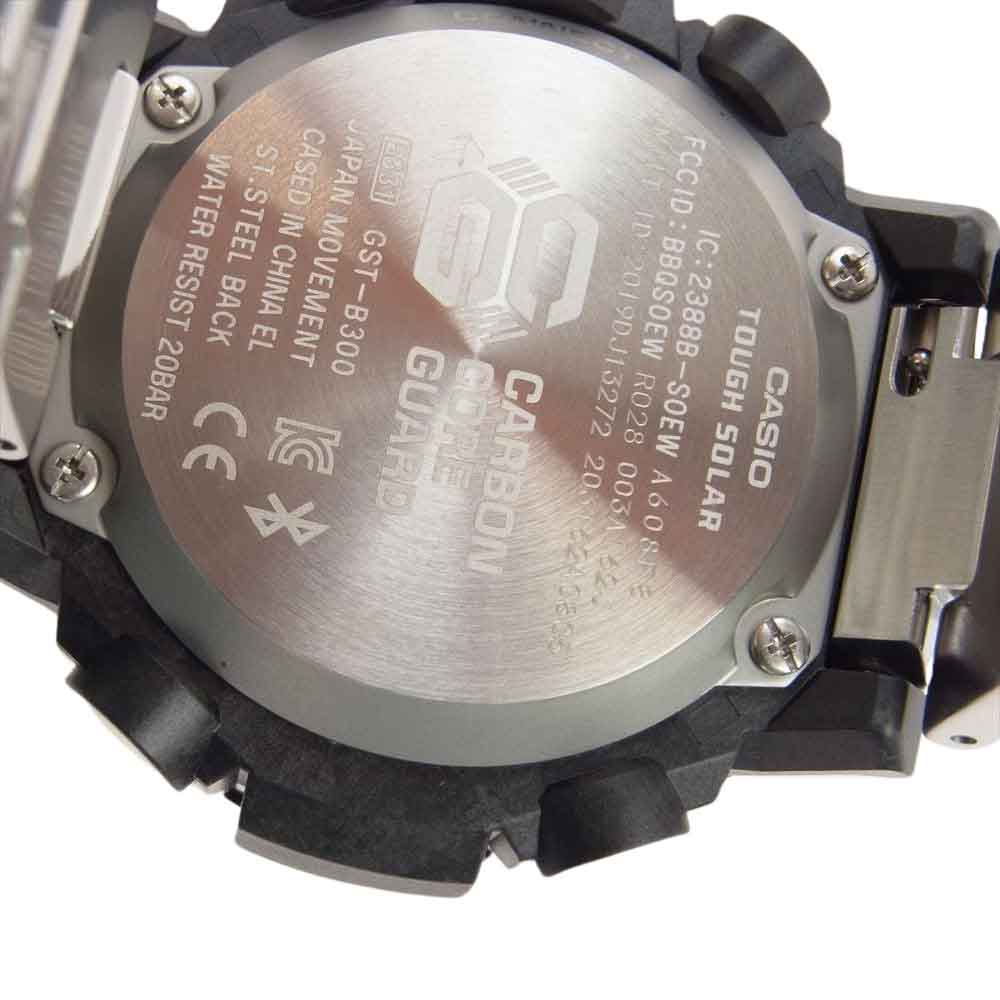 G-SHOCK ジーショック GST-B300 Gスチール BLUETOOTH タフ ソーラー アナデジ 腕時計 ウォッチ シルバー系【極上美品】【中古】