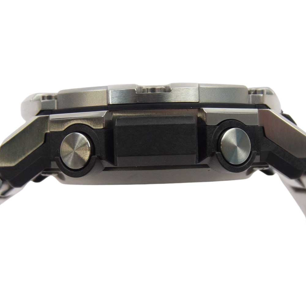 G-SHOCK ジーショック GST-B300 Gスチール BLUETOOTH タフ ソーラー アナデジ 腕時計 ウォッチ シルバー系【極上美品】【中古】