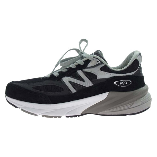 NEW BALANCE ニューバランス M990BK6 USA製 990V6 スエード メッシュ ランニング スニーカー ブラック系 28cm【極上美品】【中古】