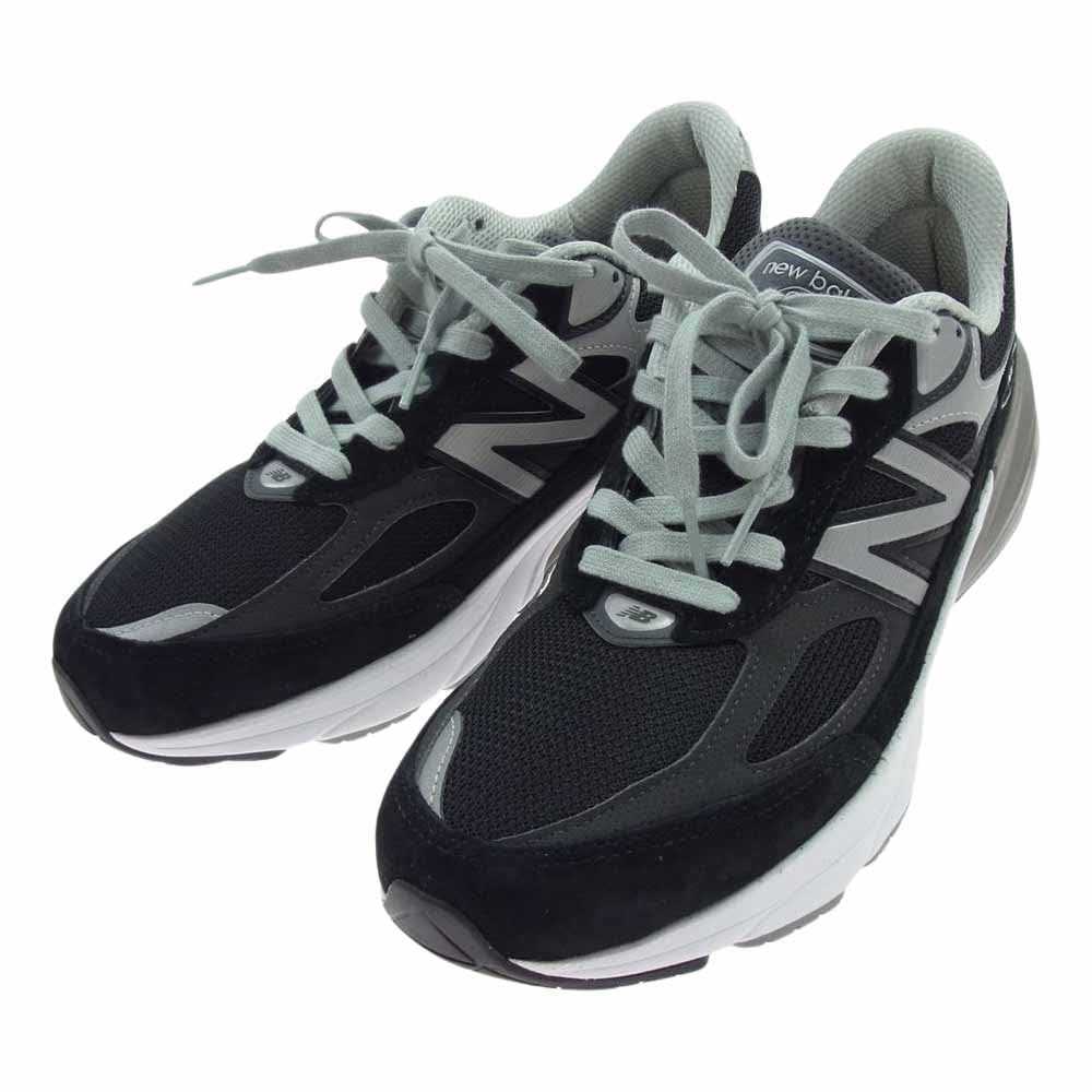 NEW BALANCE ニューバランス M990BK6 USA製 990V6 スエード メッシュ ランニング スニーカー ブラック系 28cm【極上美品】【中古】