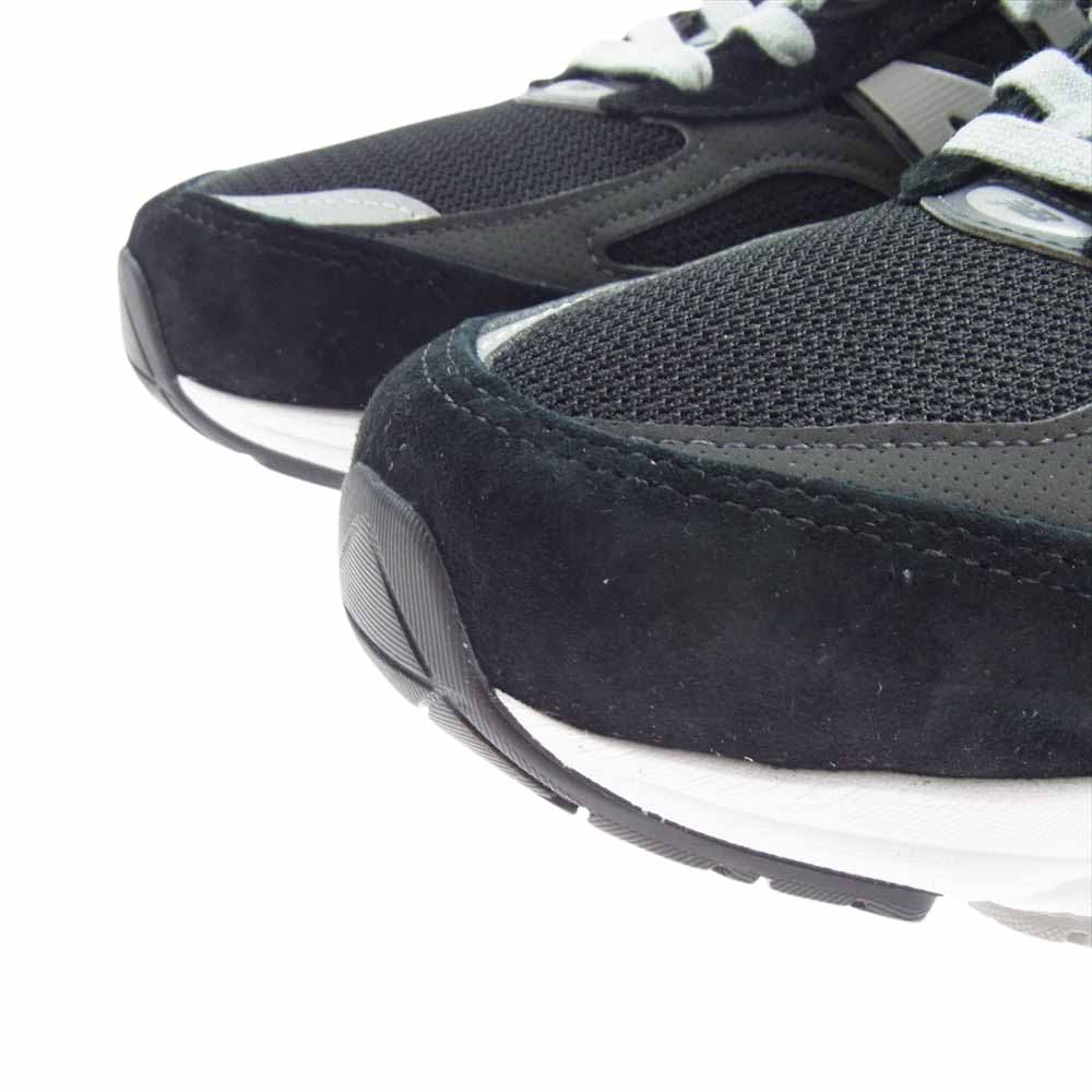 NEW BALANCE ニューバランス M990BK6 USA製 990V6 スエード メッシュ ランニング スニーカー ブラック系 28cm【極上美品】【中古】