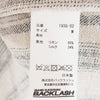 ISAMUKATAYAMA BACKLASH イサムカタヤマバックラッシュ 13912 リネン シルク ストライプ パジャマシャツ オフホワイト系 M【中古】