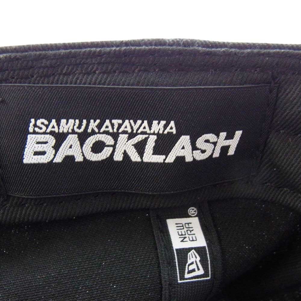 Yohji Yamamoto ヨウジヤマモト ISAMU KATAYAMA BACKLASH NEW ERA イサムカタヤマ バックラッシュ ニューエラ ロゴ刺繍 キャップ ブラック系【中古】