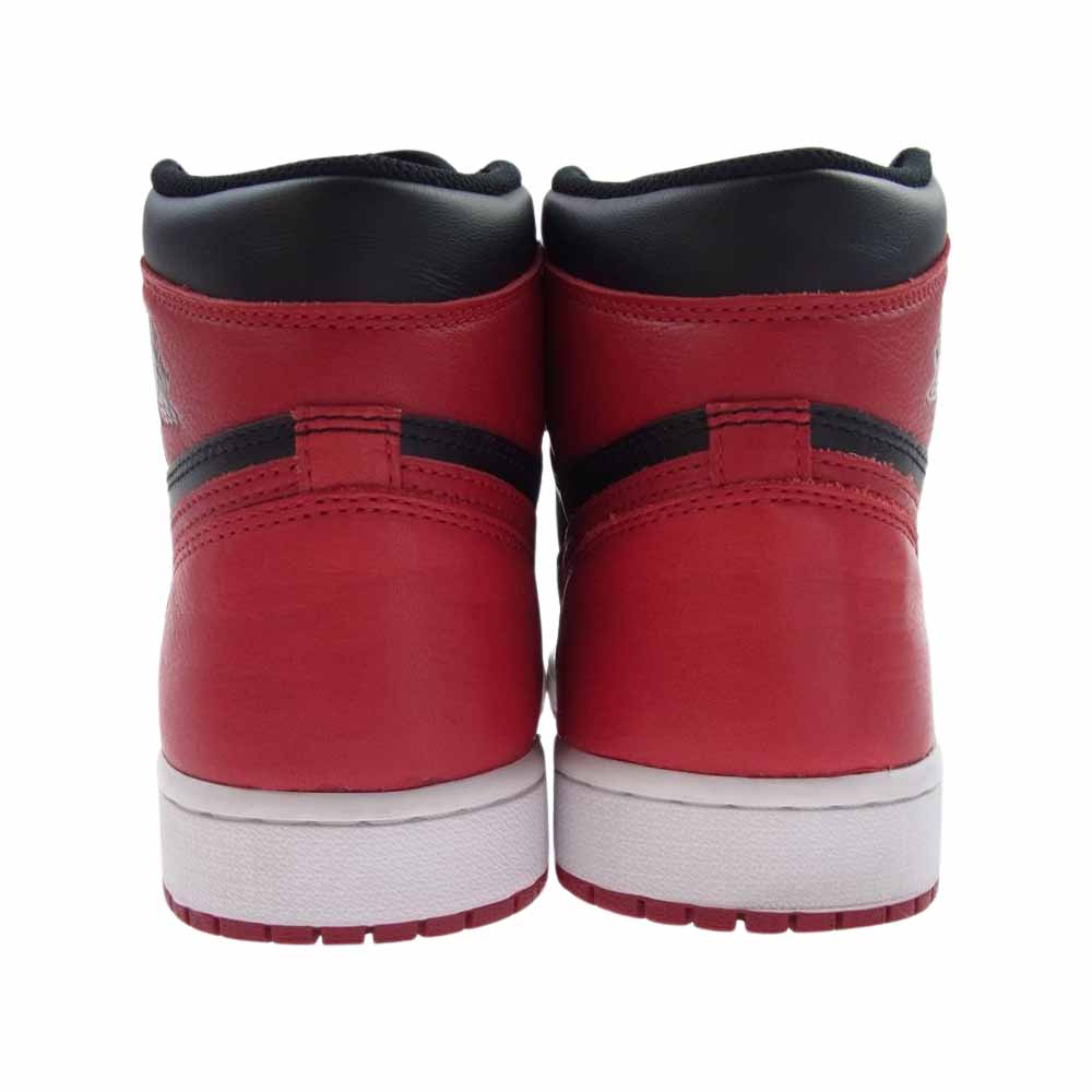 NIKE AIR JORDAN ナイキ ジョーダン 555088-001 AJ1 Retro High OG Bred Banned 2016 スニーカー ブラック系 レッド系 26.5cm【中古】